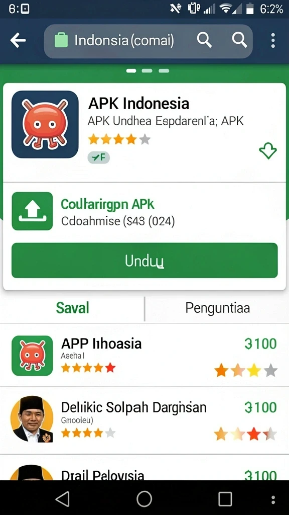 Screenshot 1 menunjukkan karakter utama dalam aksi.