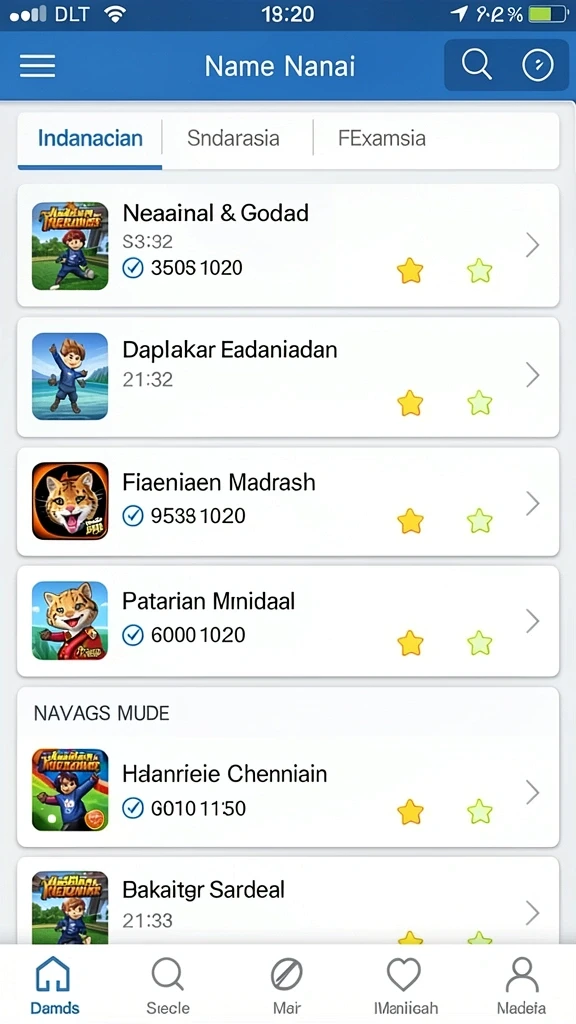 Level menantang yang membuat adrenalin meningkat.