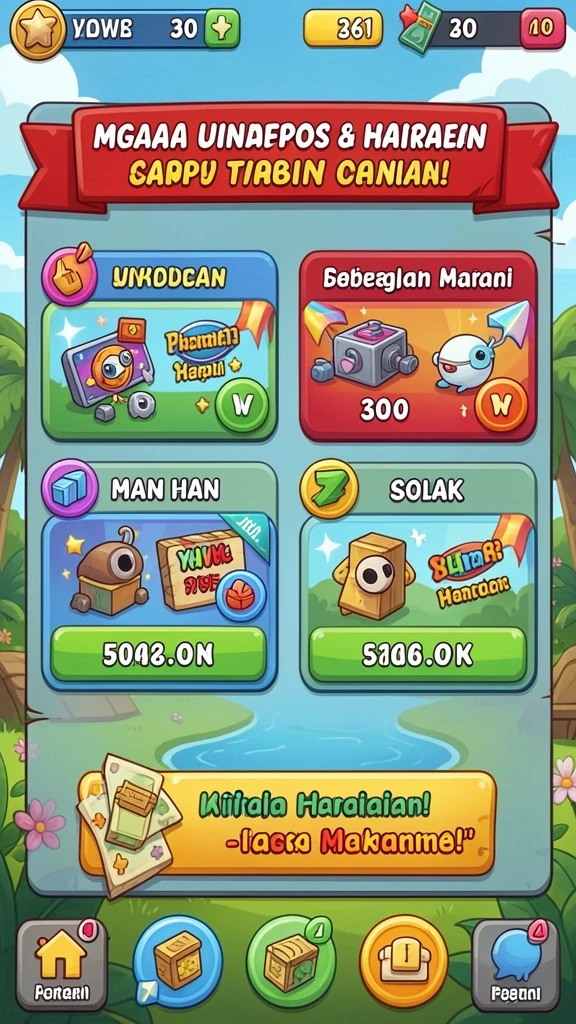Screenshot menampilkan tampilan awal aplikasi BOS5000 yang menarik.