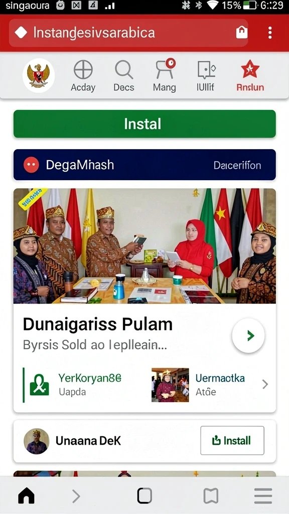 Tampilan antarmuka yang menarik untuk pengguna.