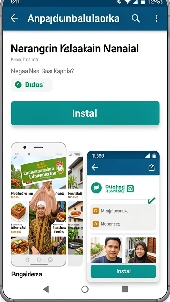 Tampilan dunia fantasi yang menakjubkan dan penuh warna.