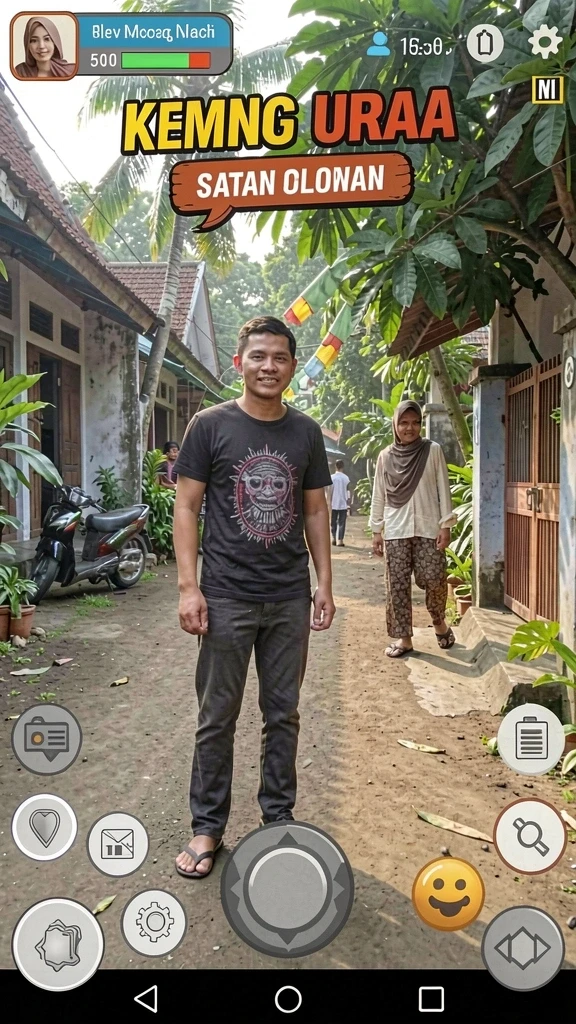 Fitur multiplayer memungkinkan interaksi dengan pemain lain.