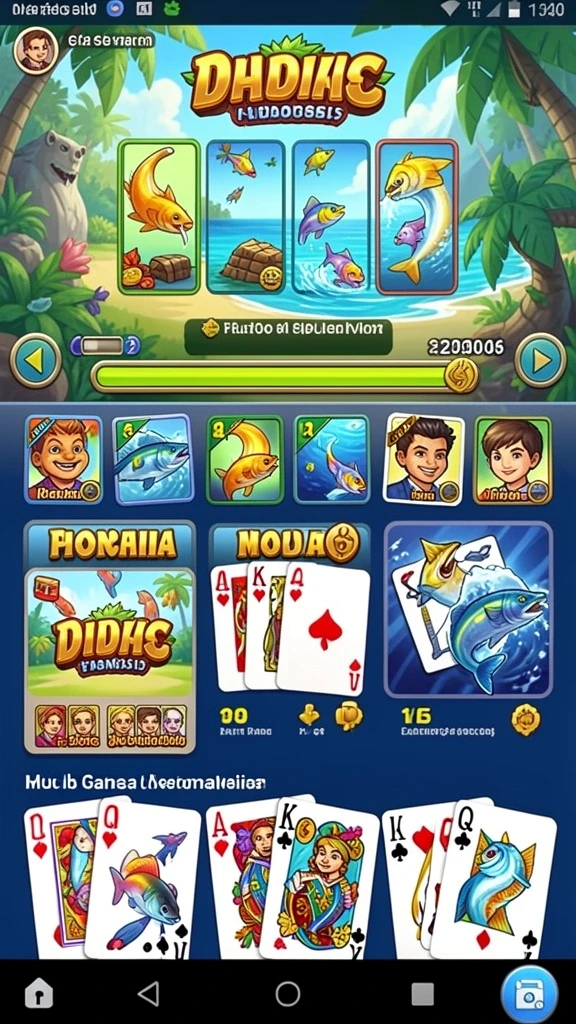 Tampilan menu utama yang menarik dan intuitif.