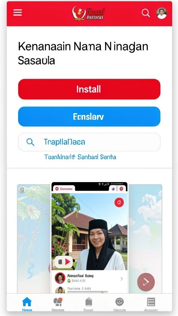 Tampilan awal yang menarik dan ramah pengguna.