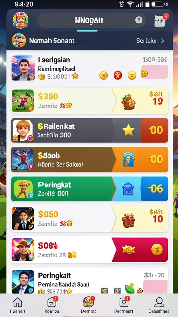 Tantangan seru pada setiap level yang memikat.