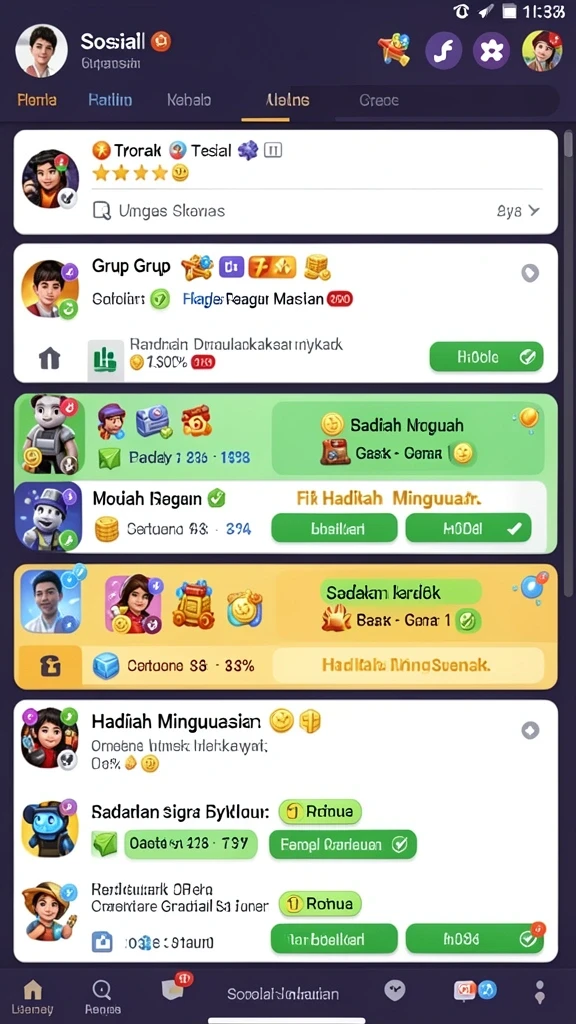 Level menarik dengan berbagai tantangan.