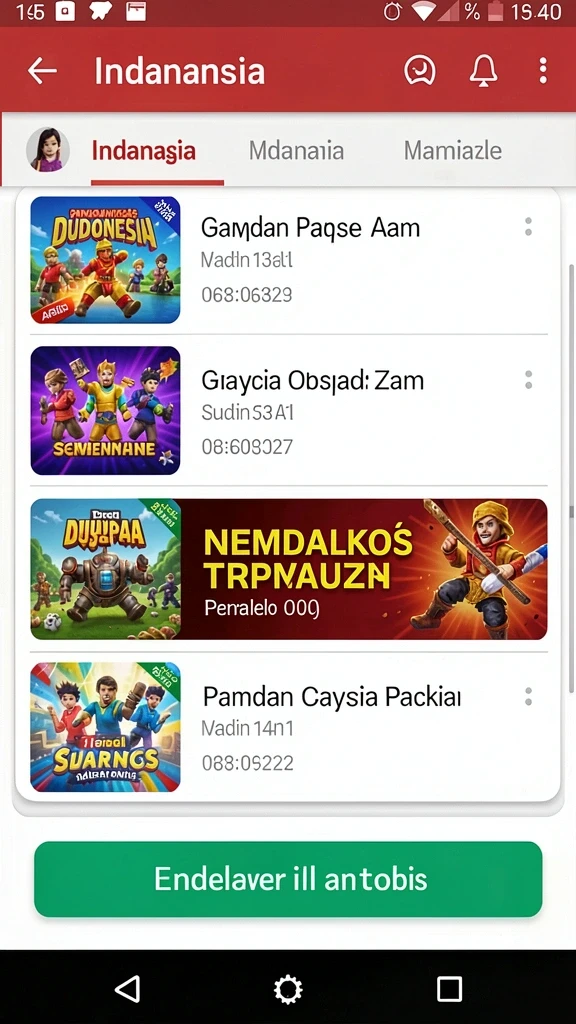 Tampilan awal yang menarik dan mudah dipahami.