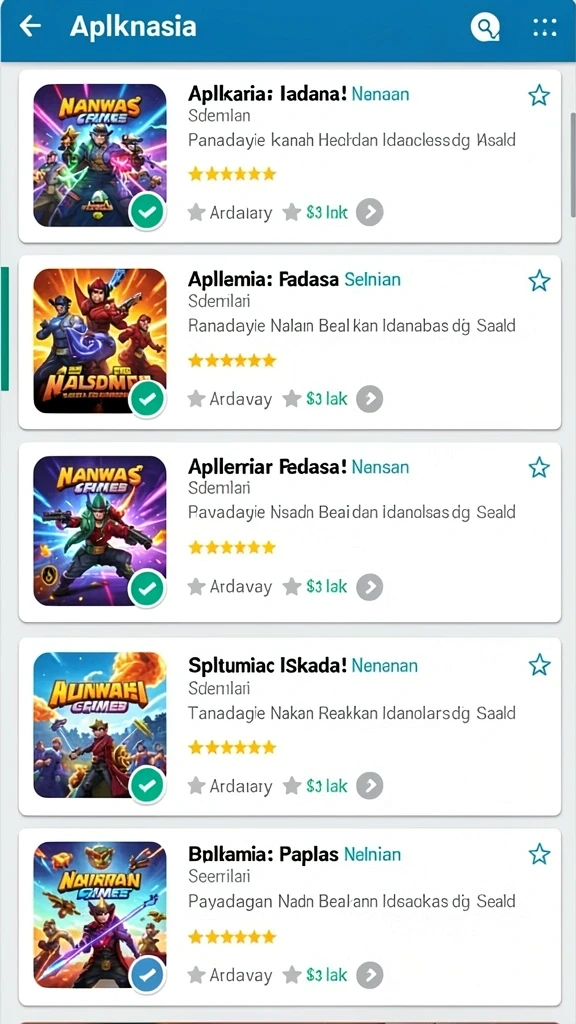 Tampilan karakter utama yang berani.