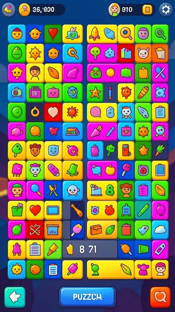 Screenshot menunjukkan dunia permainan yang penuh warna.