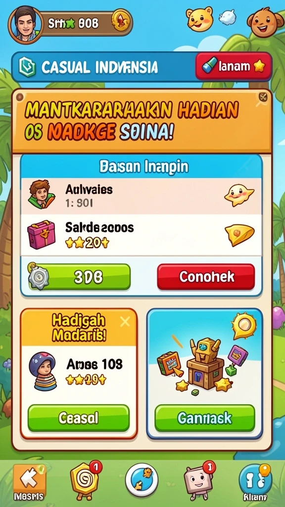 Tampilkan berbagai mode permainan yang tersedia.