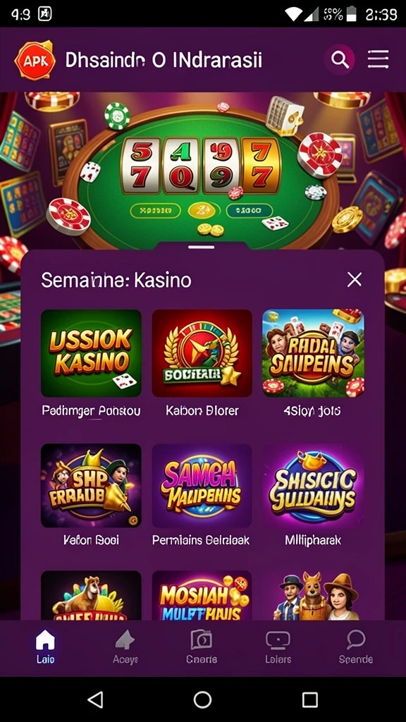 Tampilan antarmuka yang sederhana dan menarik.