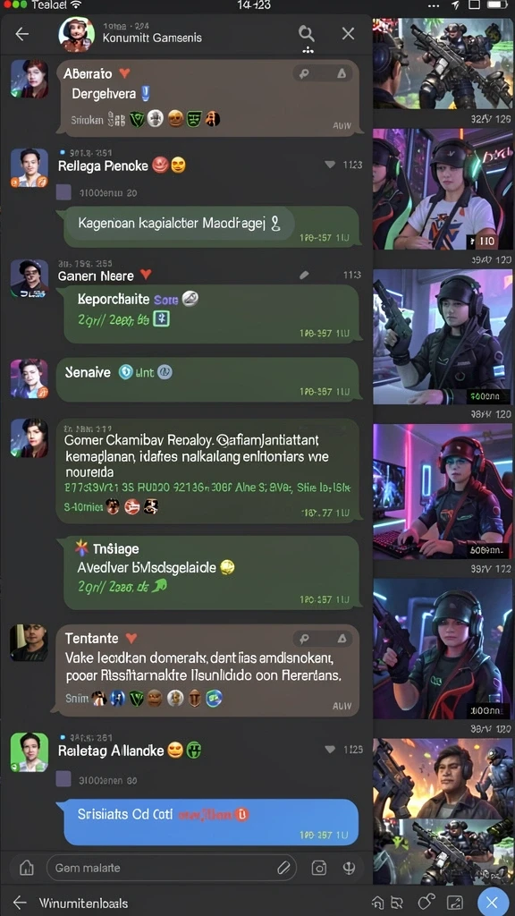Tangkapan layar kedua menunjukkan mode multiplayer dengan teman-teman.
