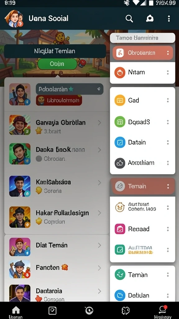 Tampilan awal yang menawan dan penuh warna.