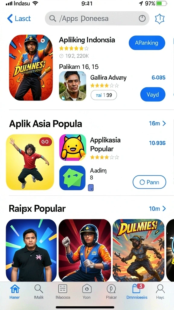 Gambar aksi permainan yang mendebarkan.