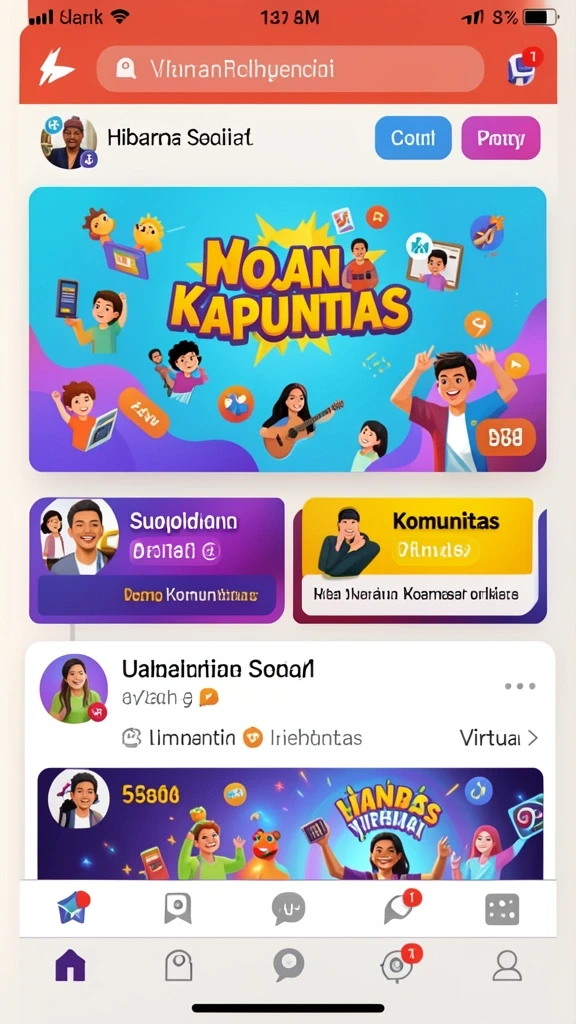 Berbagai pilihan permainan yang menarik.
