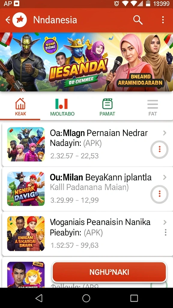 Tangkapan layar menunjukkan karakter utama dalam aksi.